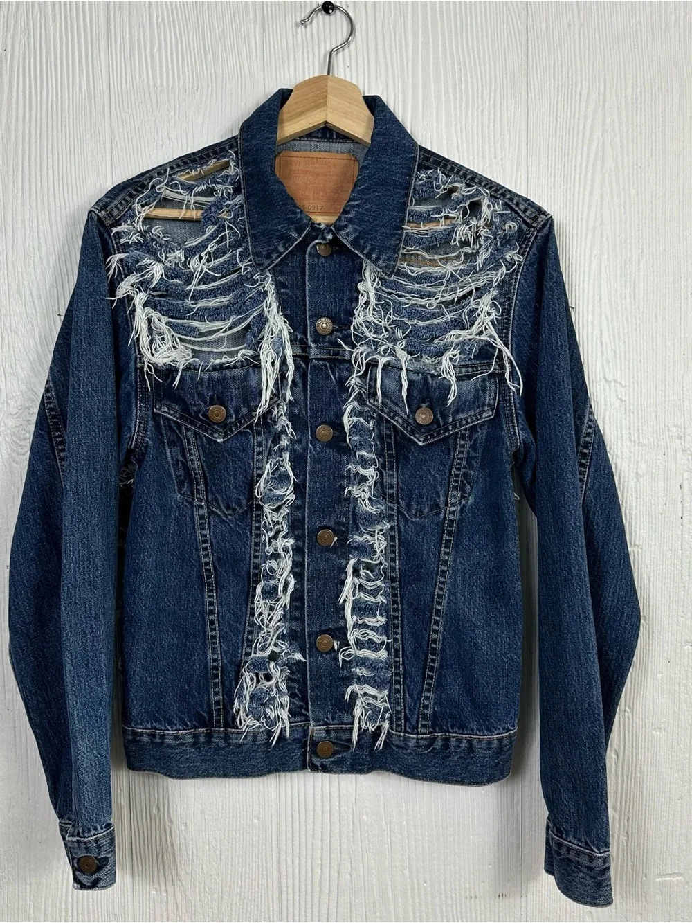 Rare Archival Levi’s Type III Sample Jacket Factory Distressed Medium Vintage